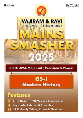 Modern History - Vajiram & Ravi Mains Smasher 2025 - [B/W PRINTOUT]