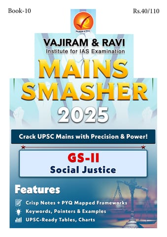 Social Justice - Vajiram & Ravi Mains Smasher 2025 - [B/W PRINTOUT]