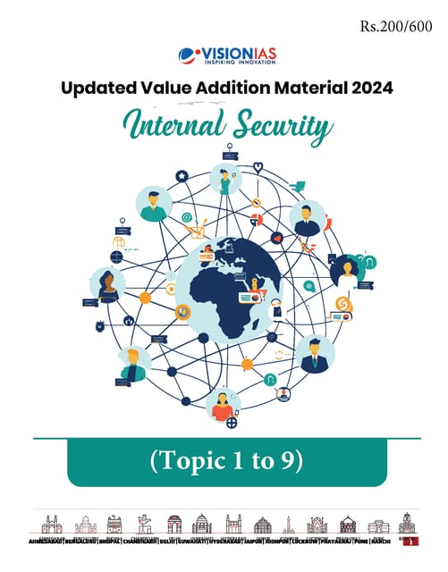Internal Security - Vision IAS Updated Value Addition Material 2024 - [B/W PRINTOUT]