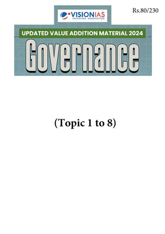 Governance - Vision IAS Updated Value Addition Material 2024 - [B/W PRINTOUT]