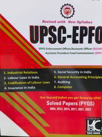 UPSC -EPFO SOLVED PAPERS