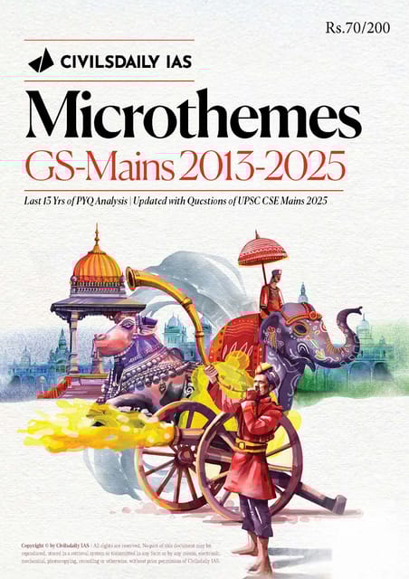 Microthemes (GS Mains 2013-2025) - Civilsdaily IAS - [B/W PRINTOUT]