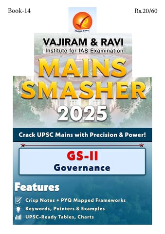 Governance - Vajiram & Ravi Mains Smasher 2025 - [B/W PRINTOUT]