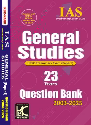 UPSC (Prelims 2026) General Studies Paper 1 | 23 Years Question Bank (2003-2025) | KBC Nano (25-048)