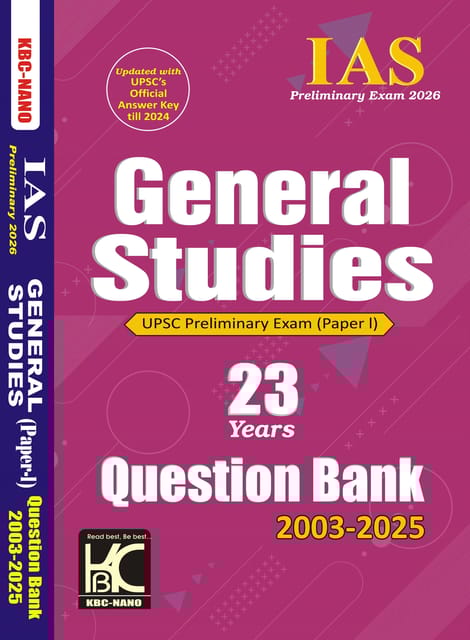 UPSC (Prelims 2026) General Studies Paper 1 | 23 Years Question Bank (2003-2025) | KBC Nano (25-048)