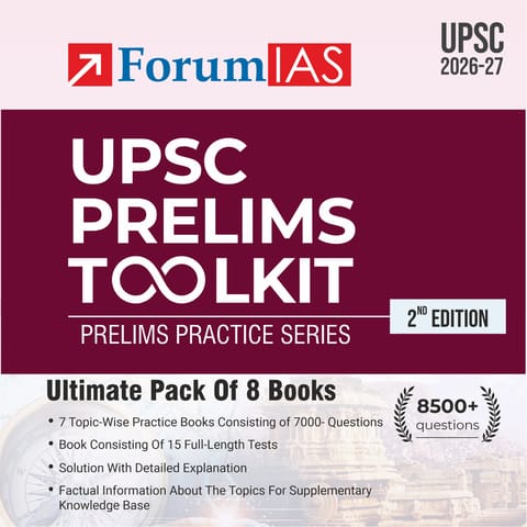 UPSC Prelims Toolkit: Prelims Practice Series - Ultimate Pack of 8 Booklets (2nd Edition) - Forum IAS