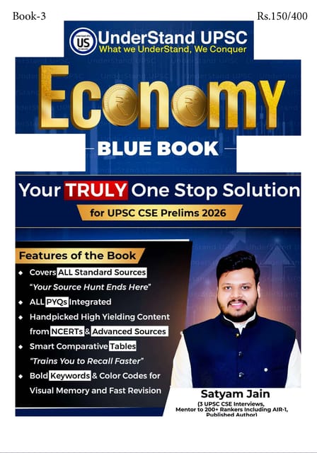 Economy - UnderStand UPSC Blue Book 2026 - Satyam Jain - [B/W PRINTOUT]