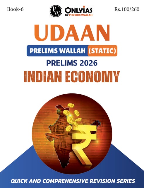 Indian Economy - Only IAS Udaan (Static) 2026 - [B/W PRINTOUT]