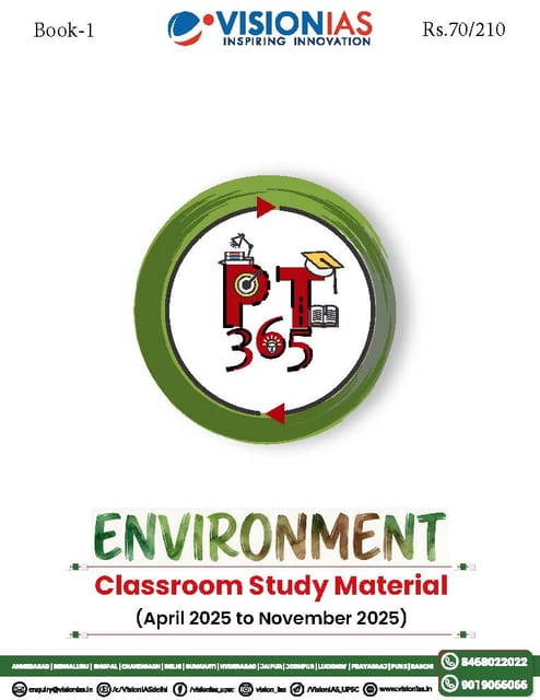 Environment - Vision IAS PT 365 2026 - [B/W PRINTOUT]