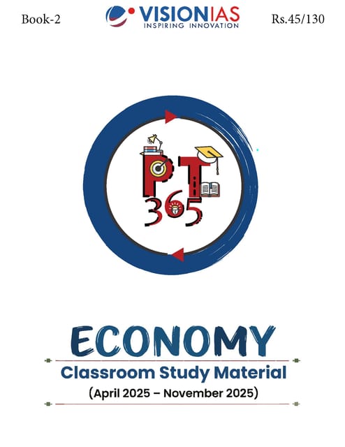 Economy - Vision IAS PT 365 2026 - [B/W PRINTOUT]