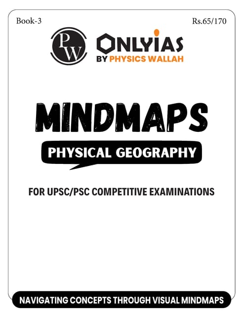 Physical Geography - Only IAS Mindmaps 2026 - [B/W PRINTOUT]