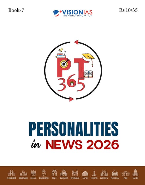 Personalities in News - Vision IAS PT 365 2026 - [B/W PRINTOUT]