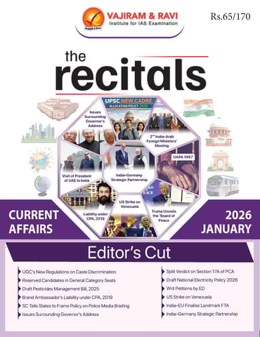 January 2026 - The Recitals - Vajiram & Ravi Monthly Current Affairs - [B/W PRINTOUT]
