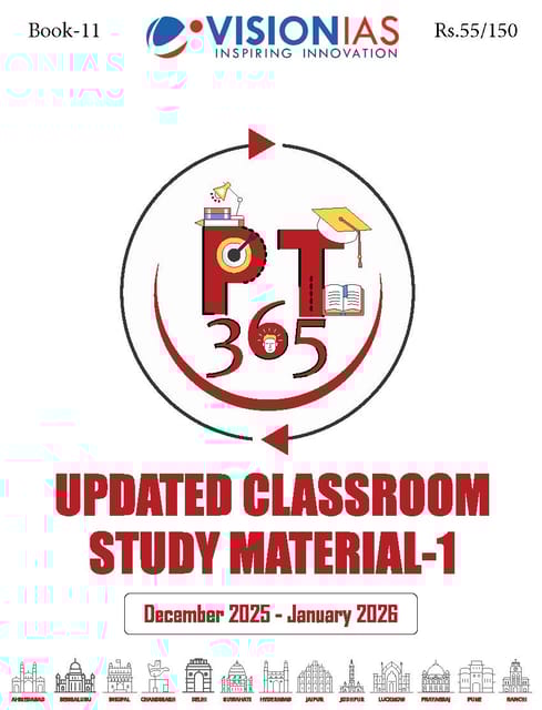 Updated Classroom Study Material 1 - Vision IAS PT 365 2026 - [B/W PRINTOUT]
