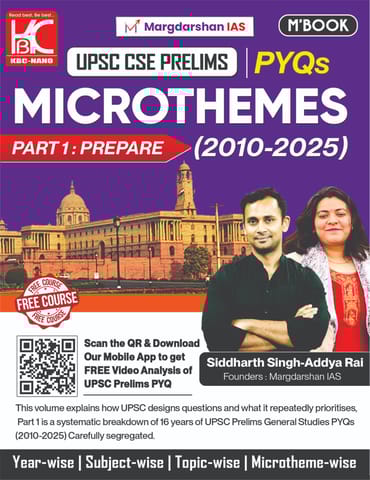 UPSC CSE Prelims PYQs Microthemes (2010-2025) | Part 1: Prepare | Margdarshan IAS | KBC Nano Publication