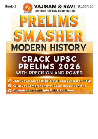 Modern History - Vajiram & Ravi Prelims Smasher 2026 - [B/W PRINTOUT]