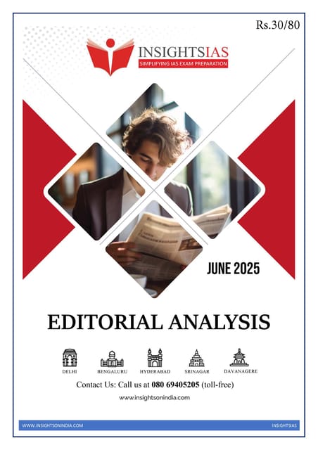 June 2025 - Insights on India Editorial - [B/W PRINTOUT]
