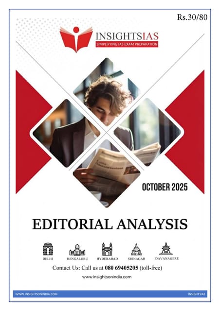 October 2025 - Insights on India Editorial - [B/W PRINTOUT]