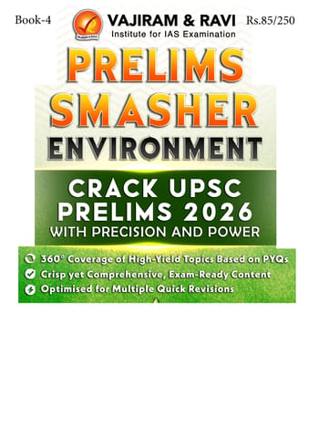 Environment - Vajiram & Ravi Prelims Smasher 2026 - [B/W PRINTOUT]