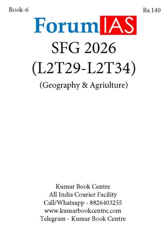 (Set) Forum IAS SFG Test 2026 - Level 2 Test 29 to 34 (Geography & Agriculture) - [B/W PRINTOUT]