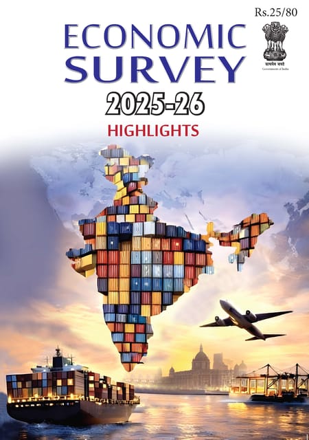 Economic Survey 2025-26 (Highlights) - [B/W PRINTOUT]