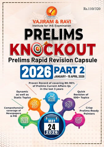 Vajiram & Ravi Prelims Knockout 2026 - Part 2 (Jan-15 Apr 2026) - [B/W PRINTOUT]