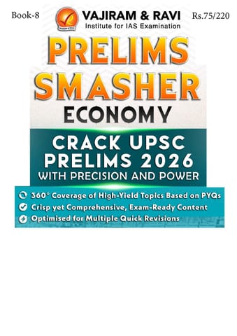 Economy - Vajiram & Ravi Prelims Smasher 2026 - [B/W PRINTOUT]