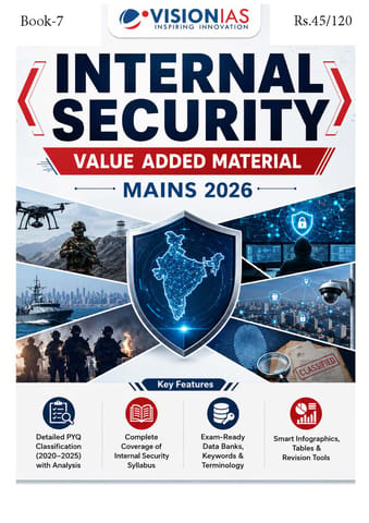 Internal Security - Vision IAS Value Added Material Mains 2026 - [B/W PRINTOUT]