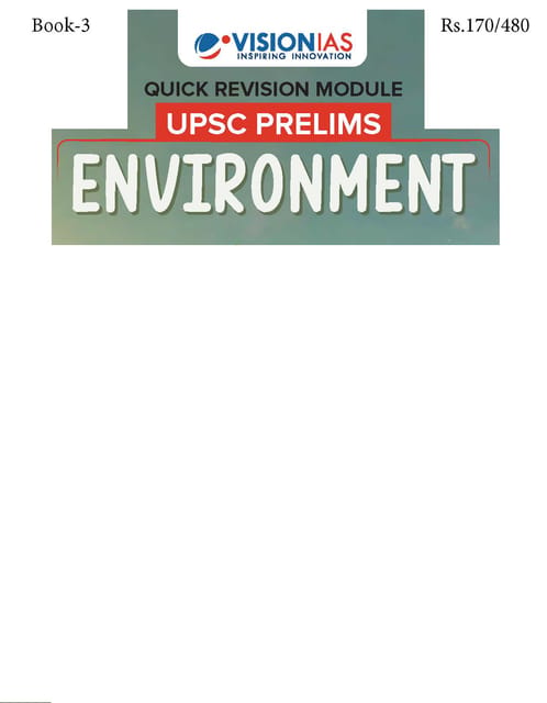 Environment - Vision IAS Quick Revision Module 2026 - [B/W PRINTOUT]