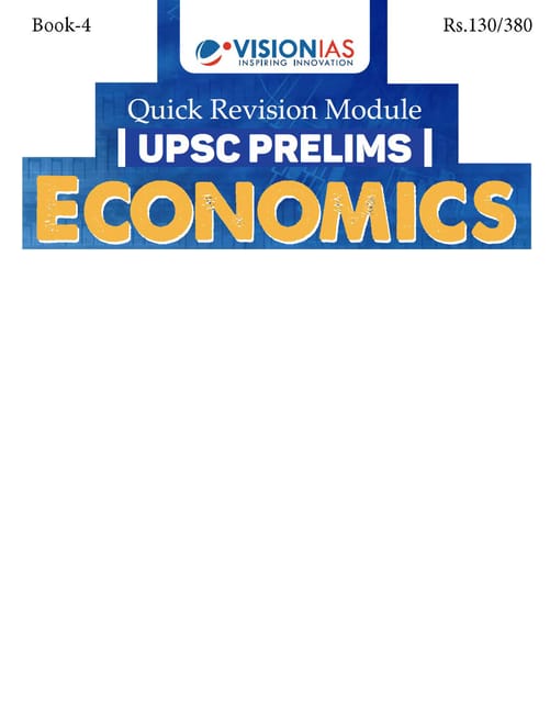 Economics - Vision IAS Quick Revision Module 2026 - [B/W PRINTOUT]