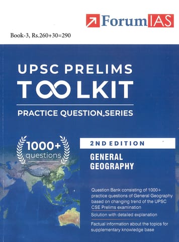 General Geography - Forum IAS UPSC Prelims Toolkit Practice Question Series (2nd Edition) - [B/W PRINTOUT]
