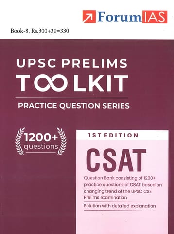CSAT - Forum IAS UPSC Prelims Toolkit Practice Question Series (1st Edition) - [B/W PRINTOUT]