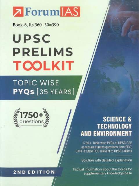 Science & Technology and Environment - Forum IAS UPSC Prelims Toolkit Topicwise PYQs (35 Years) (2nd Edition) - [B/W PRINTOUT]