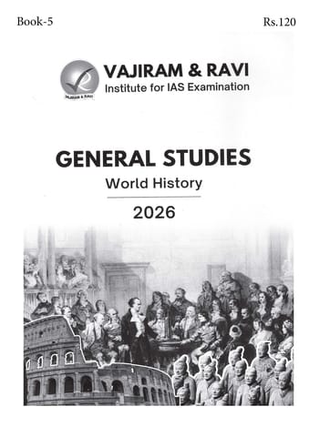 World History - General Studies GS Printed Notes Yellow Book 2026 - Vajiram & Ravi - [B/W PRINTOUT]