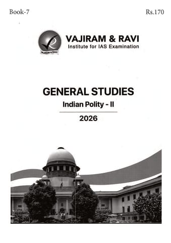 Indian Polity 2 - General Studies GS Printed Notes Yellow Book 2026 - Vajiram & Ravi - [B/W PRINTOUT]