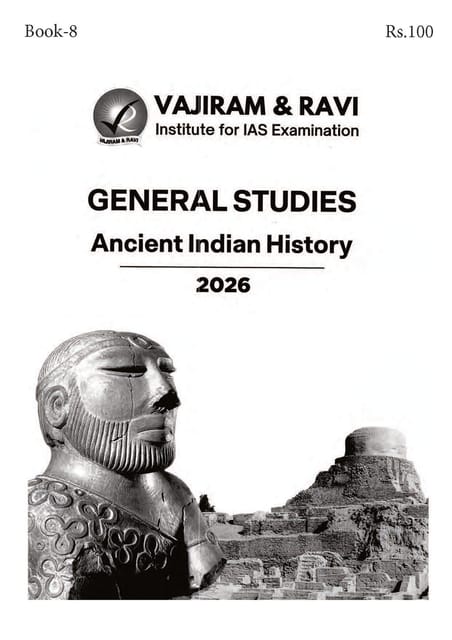 Ancient Indian History - General Studies GS Printed Notes Yellow Book 2026 - Vajiram & Ravi - [B/W PRINTOUT]