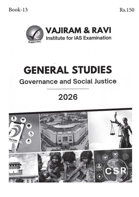 Governance & Social Justice - General Studies GS Printed Notes Yellow Book 2026 - Vajiram & Ravi - [B/W PRINTOUT]