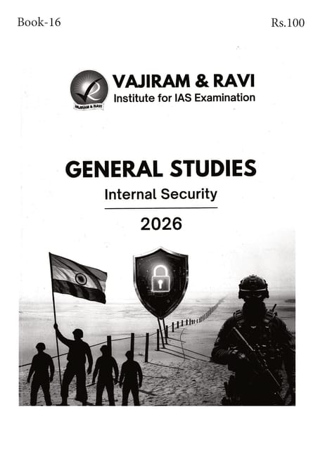 Internal Security - General Studies GS Printed Notes Yellow Book 2026 - Vajiram & Ravi - [B/W PRINTOUT]