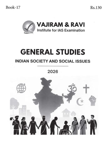 Indian Society & Social Issues - General Studies GS Printed Notes Yellow Book 2026 - Vajiram & Ravi - [B/W PRINTOUT]