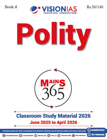 Polity - Vision IAS Mains 365 2026 - [B/W PRINTOUT]