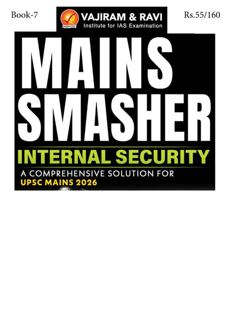 Internal Security - Vajiram & Ravi Mains Smasher 2026 - [B/W PRINTOUT]