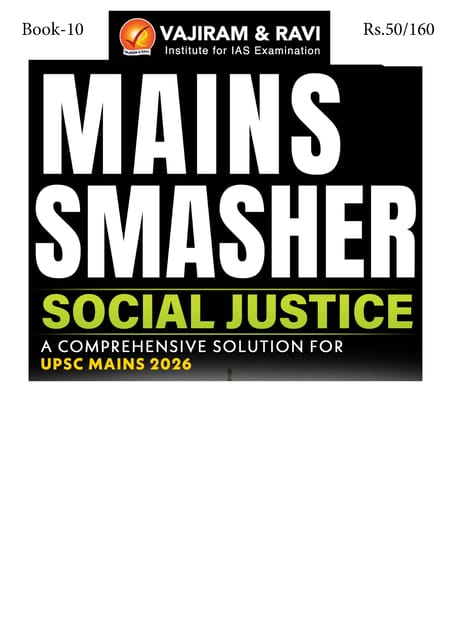 Social Justice - Vajiram & Ravi Mains Smasher 2026 - [B/W PRINTOUT]