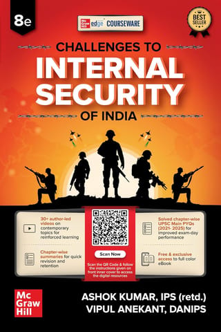 Challenges to Internal Security of India, by Ashok Kumar (Retd. IPS) and Vipul Anekant (DANIPS) 8 Edi for UPSC 2026-27 