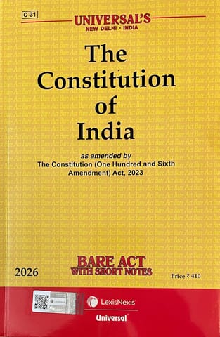  Constitution of India 2026 Bare act latest edition 2026