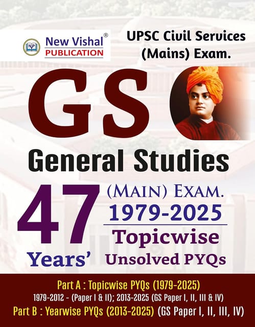 UPSC Mains General Studies GS Topicwise & Yearwise PYQs (1979-2025) by New Vishal's