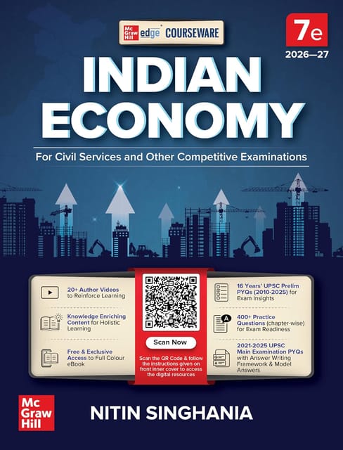 Indian Economy Courseware, 7e by IAS Nitin Singhania for UPSC 2026-27 | 